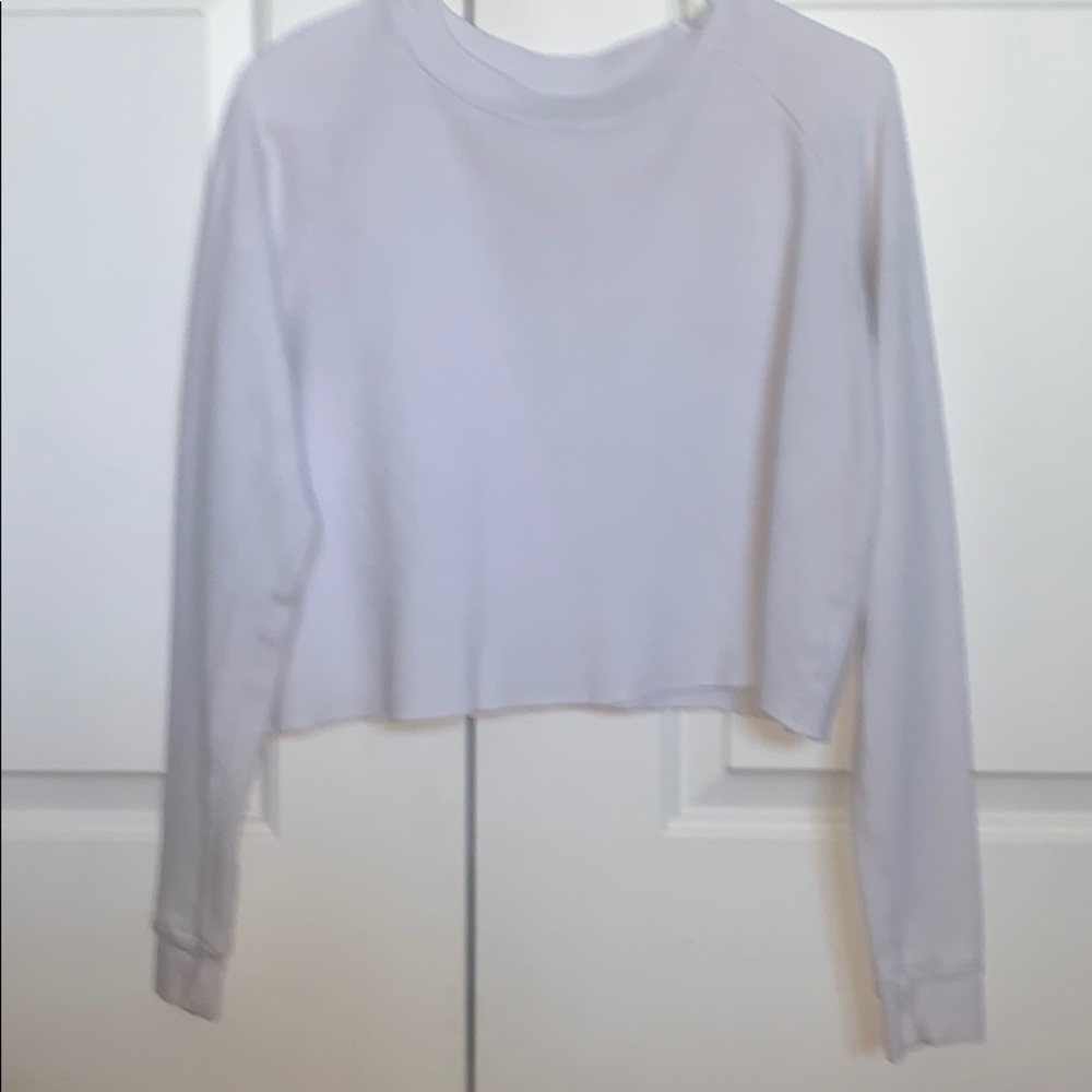 brandy melville waffle/thermal long sleeve shirt